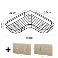 【百貨生活用品】 免打孔 免釘 免打孔 浴室置物架 鐵藝 浴室 廚房 收納架 置物 轉角收納　轉角置物架　收納整理